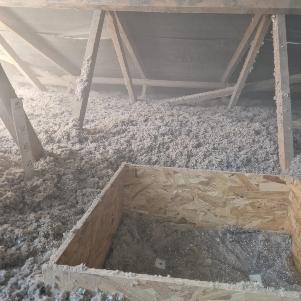 isolation des combles ouate de cellulose