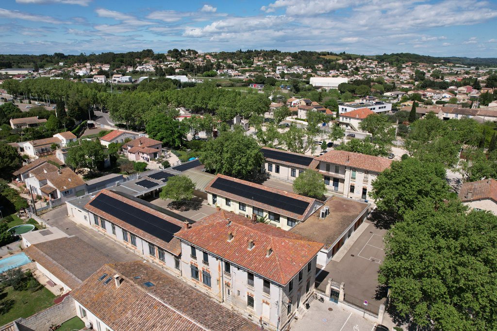 Installation photovoltaïque, Groupe IBC Ecole Bellegarde Batisto Bonnet
