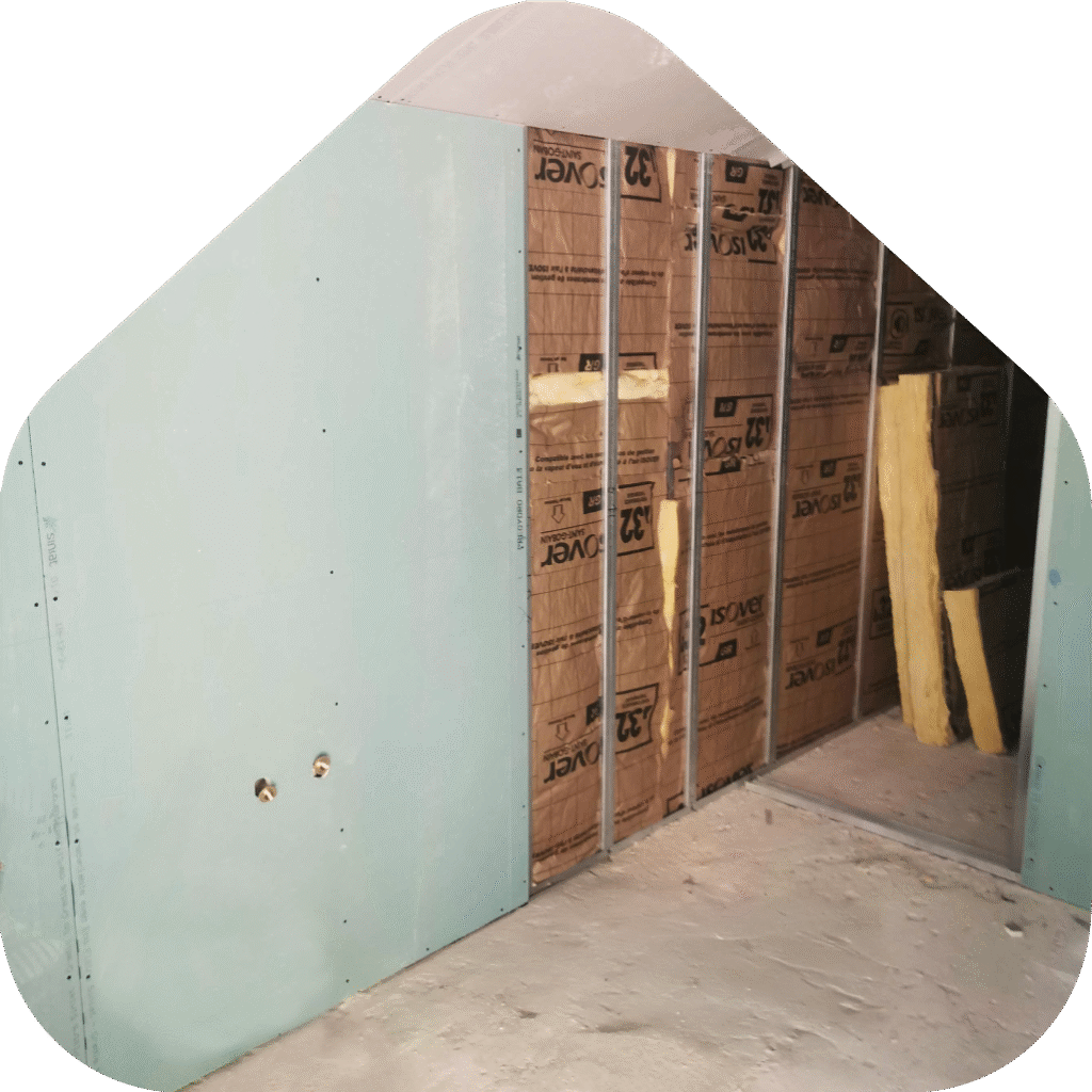 isolation des murs par l'intérieur