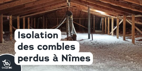 Laine de verre isolation combles maison Nîmes