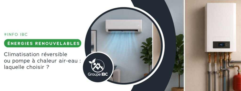 clim réversible vs PAC air-eau