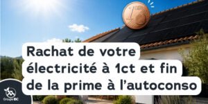 achat électricité 1 centime panneaux solaires