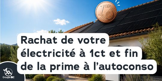 achat électricité 1 centime panneaux solaires